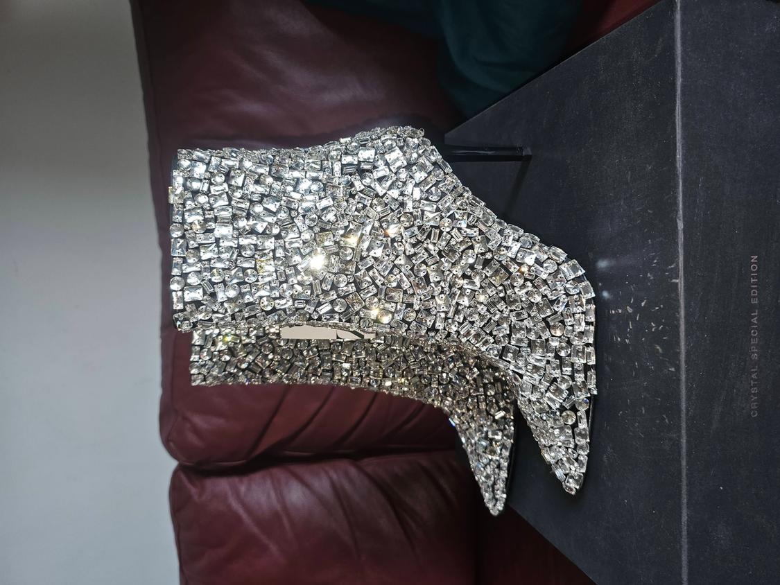 HIGH-HEEL DIAMANTÉ ANKLE BOOTS - SPECIAL EDITION - Image 6