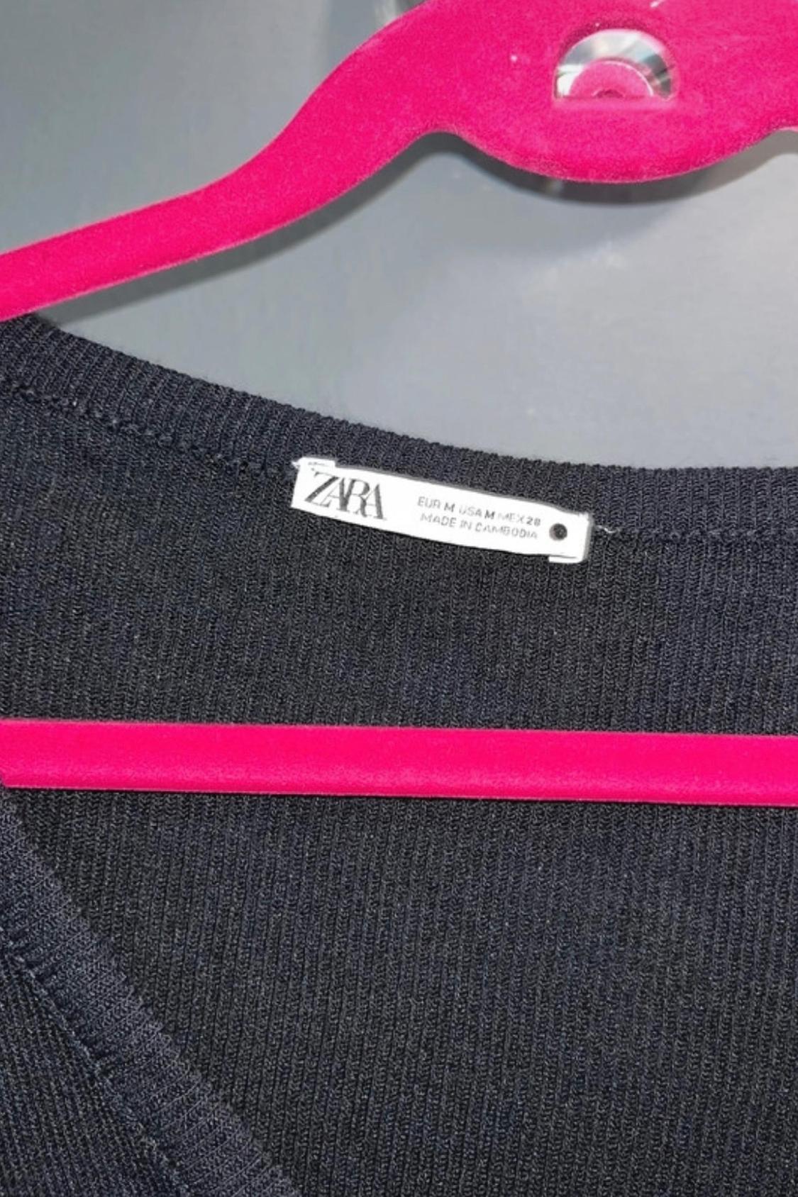 BUTTONED CARDIGAN WITH GATHERED DETAIL - Image 3