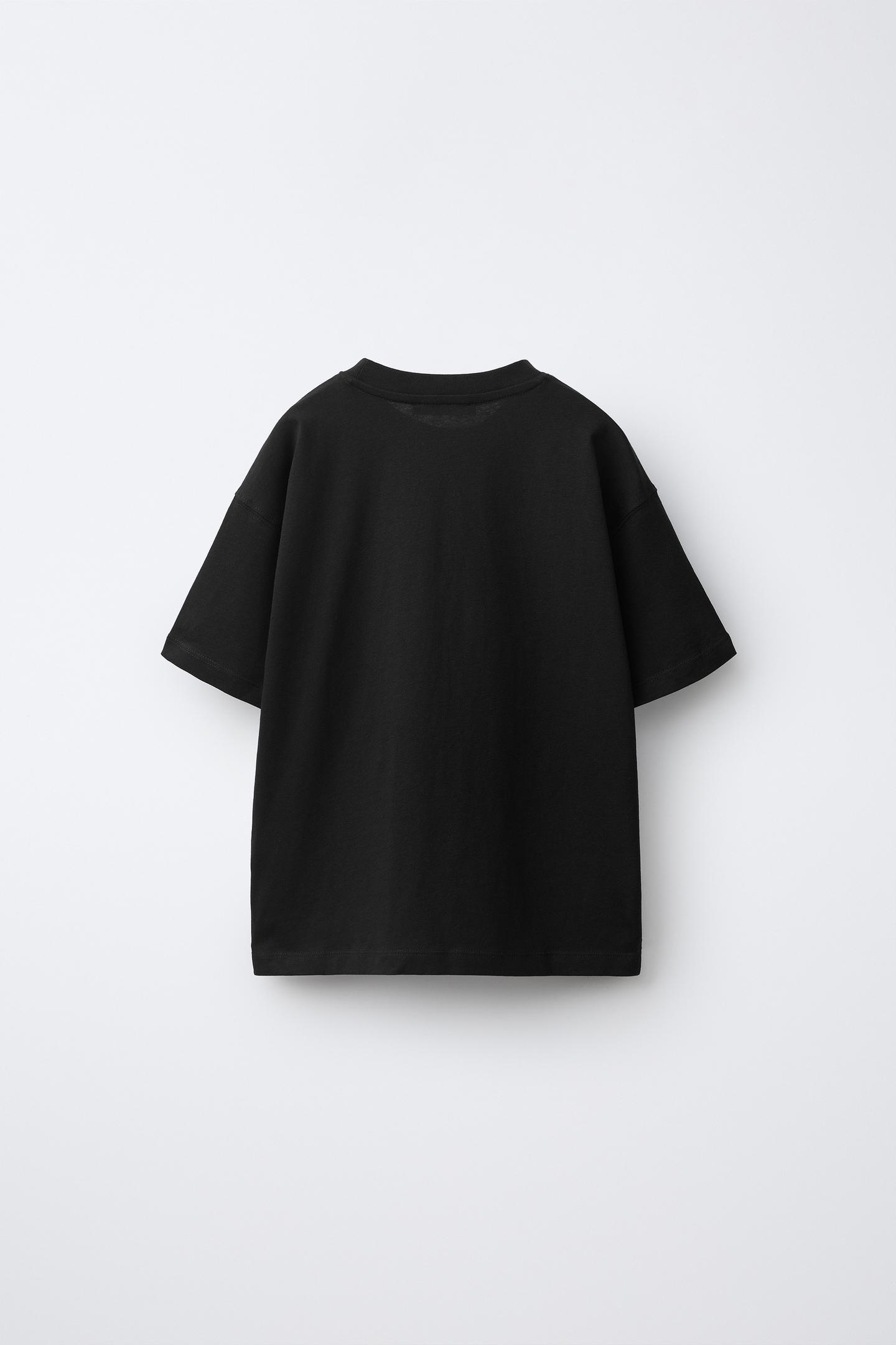Детские футболки Zara 3-PACK OF Solid T-SHIRTS, цвет: Чёрный — фото 3