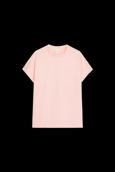 Zara DOLMAN SLEEVE T-SHIRT - Dusty pink