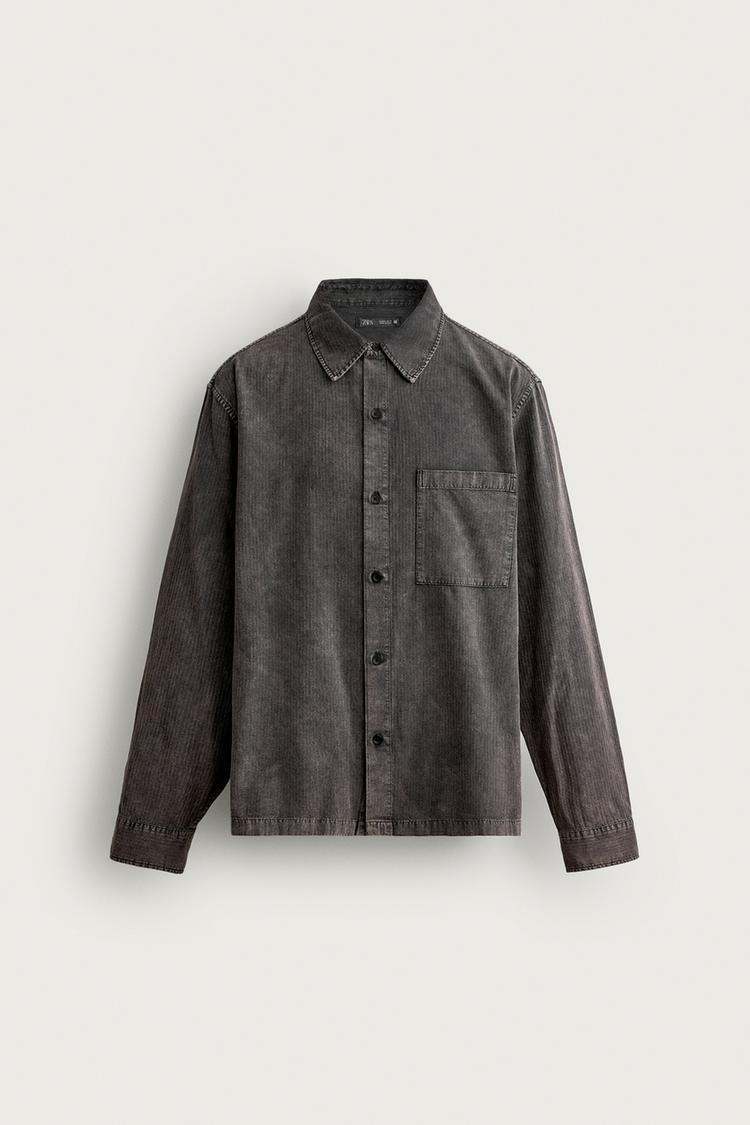 WASHED STRIPED SHIRT