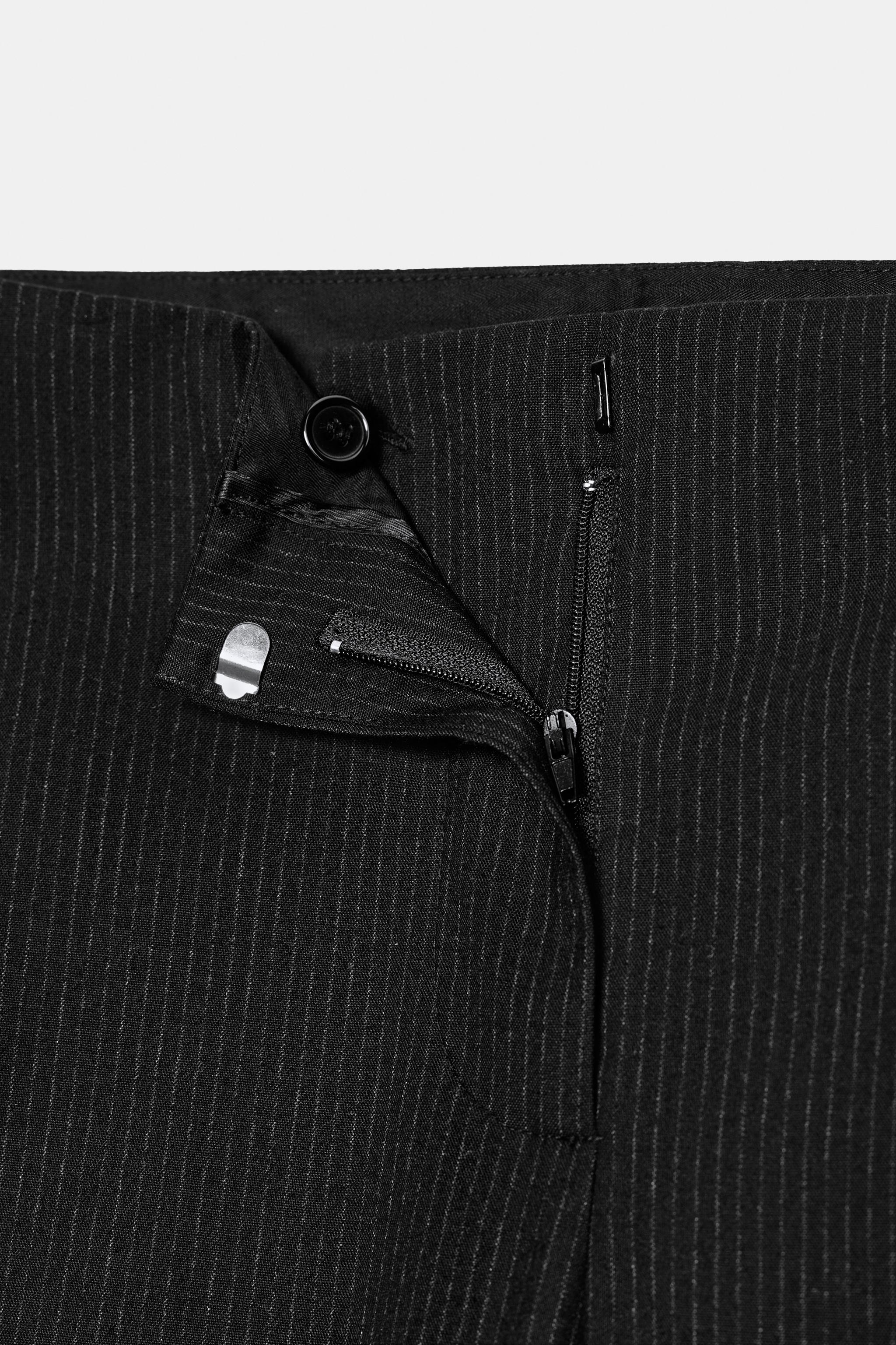 PINSTRIPE PLEATED PANTS ZW COLLECTION