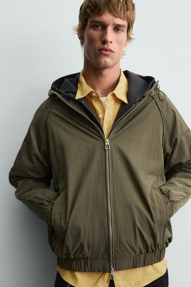 LIGHTWEIGHT WATER-REPELLENT TECHNICAL JACKET - Khaki by Zara - Image 4
