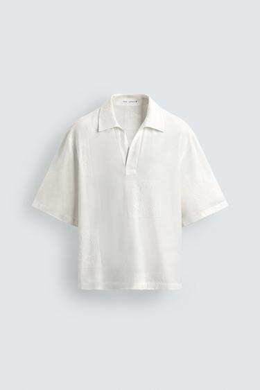 EMBROIDERED FRUIT POLO SHIRT - White by Zara