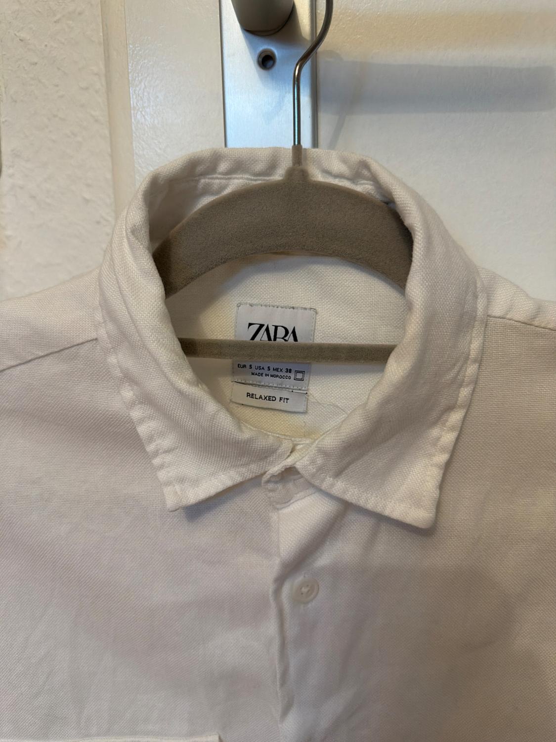 LINEN - COTTON SHIRT WITH POCKETS - Image 2