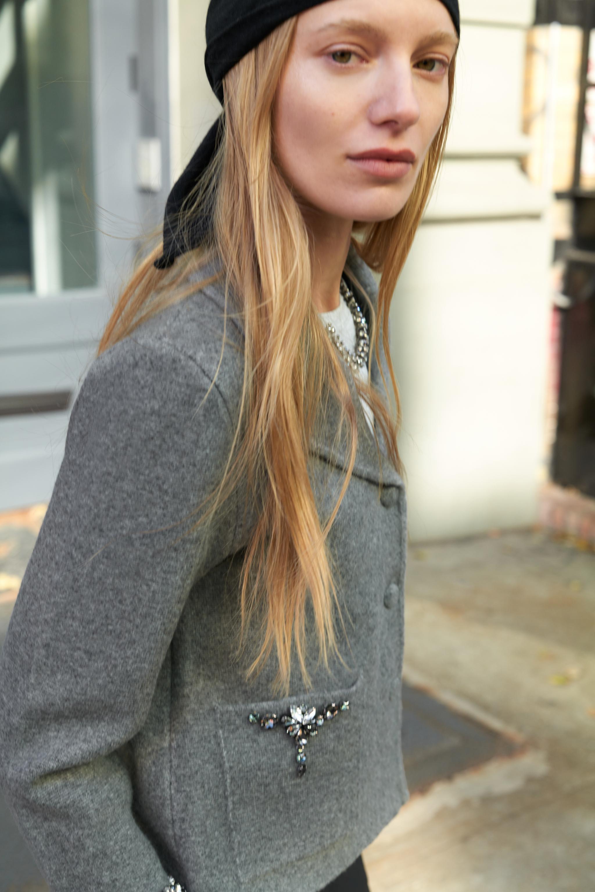 GILET EN MAILLE FANTASIE