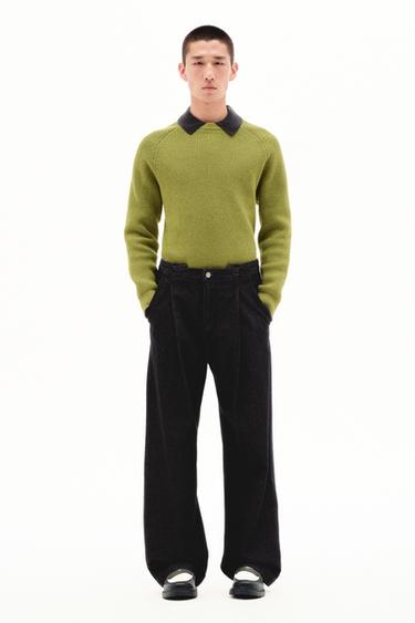 RIBBED TEXTURE SWEATER - Light green by Zara