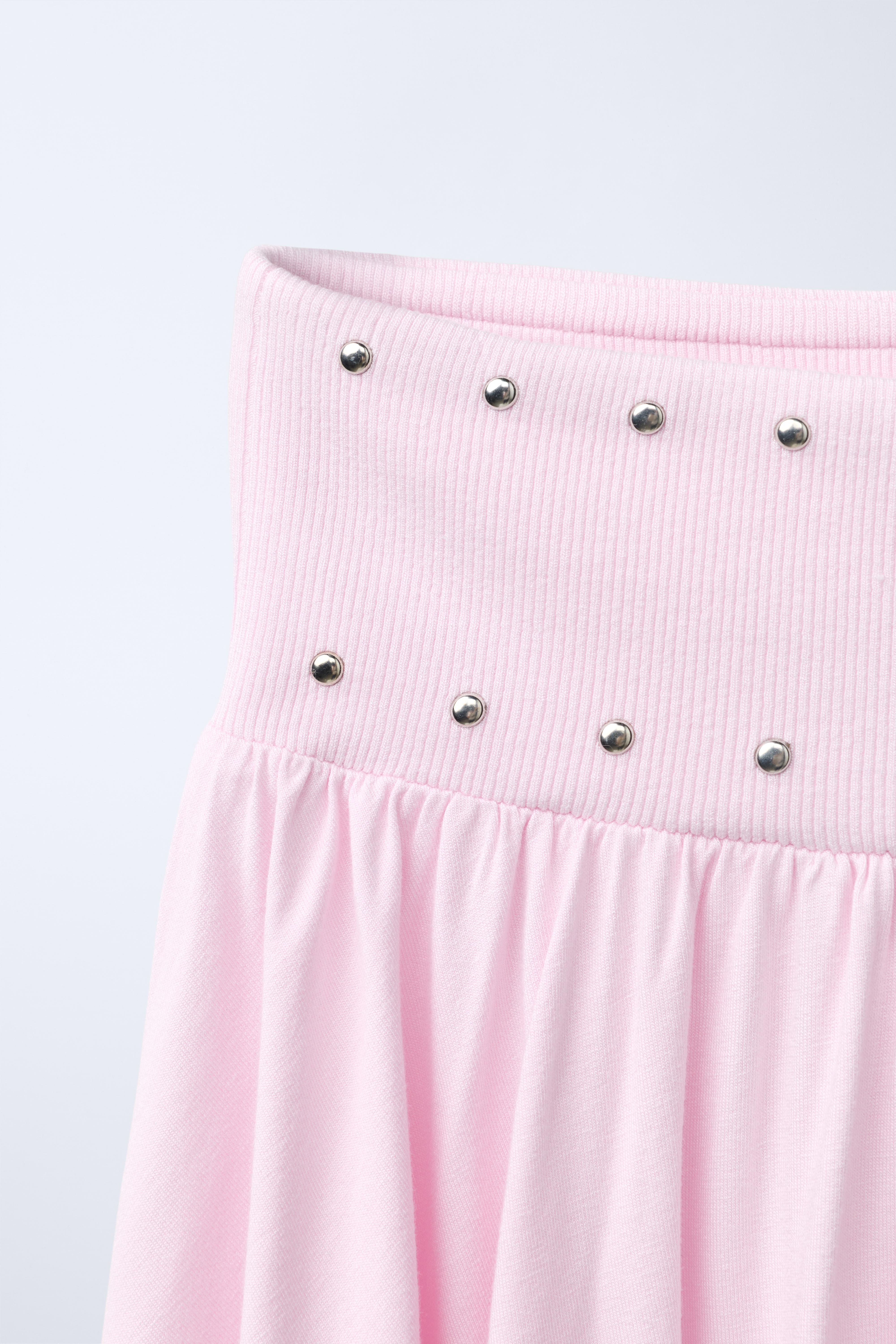 STUDDED RUFFLE SKIRT