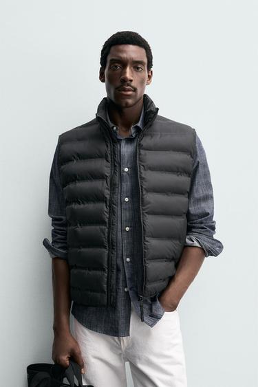 LET VEST, VANDAFVISENDE - Sort fra Zara