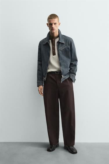 CAZADORA DENIM CREMALLERA LIMITED EDITION - Azul noche de Zara