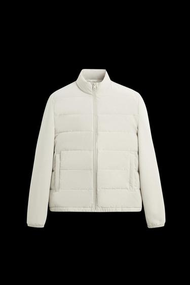 KOMBINIERTE STEPPJACKE - Steingrau von Zara - Bild 0