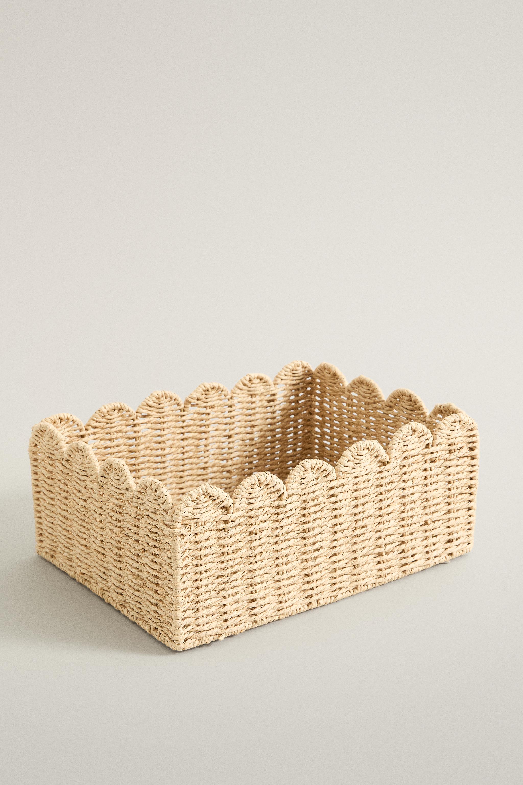 SMALL WAVY FIBRE BASKET