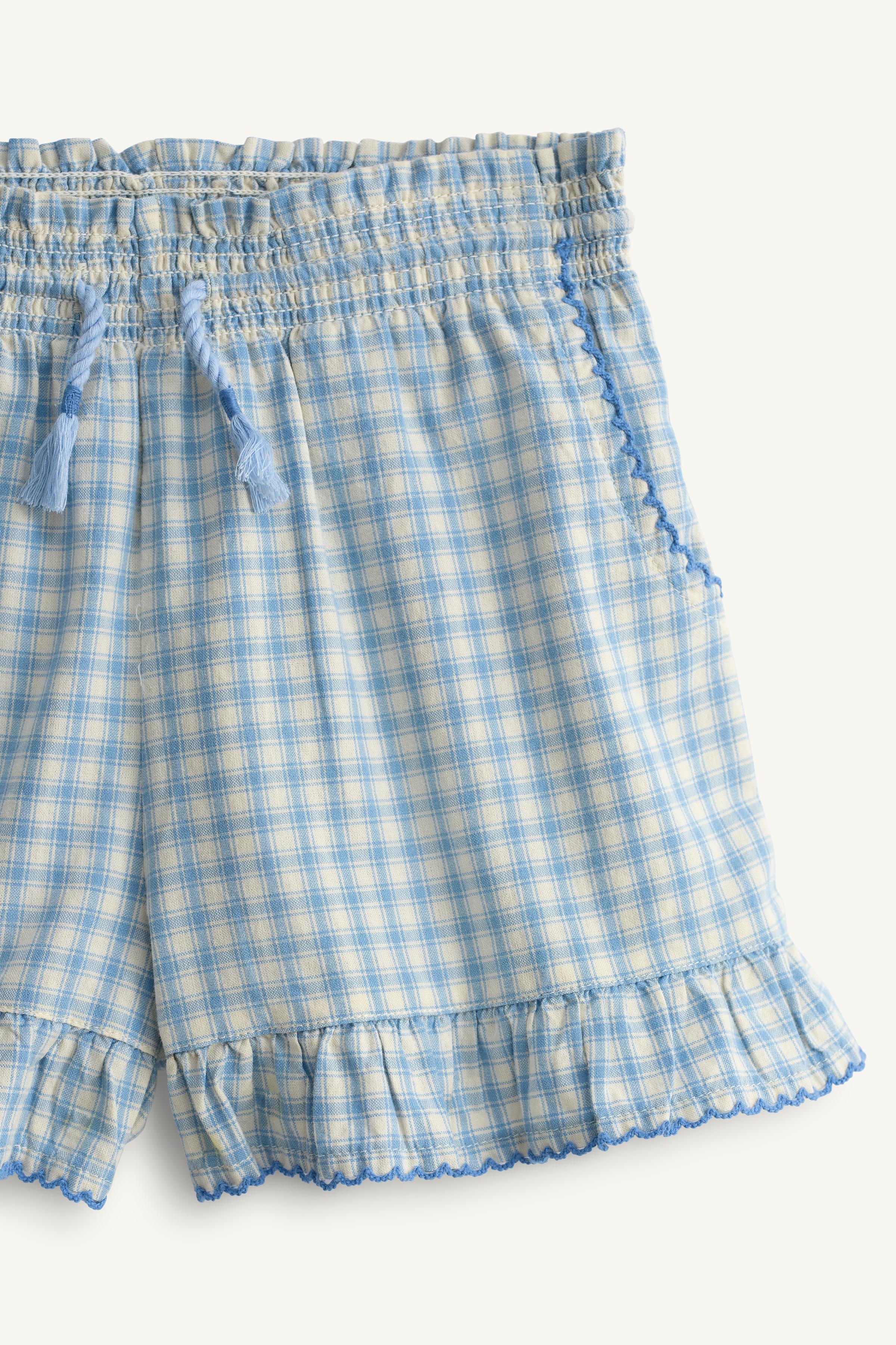 SHORT À CARREAUX BRODÉS ÉDITION LIMITÉE