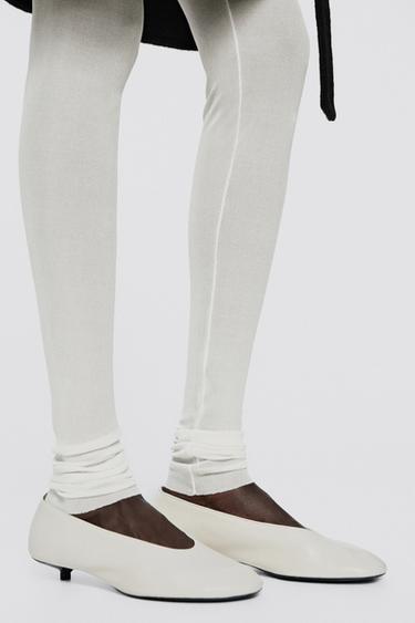 Leather low heel ballet flat - LIMITED EDITION — Cream White 2