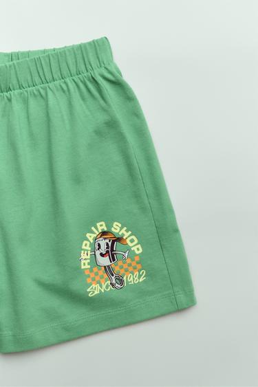 6-14 URTE/ PIJAMA ESTANPATUA - Lima kolorea, Zara-rena