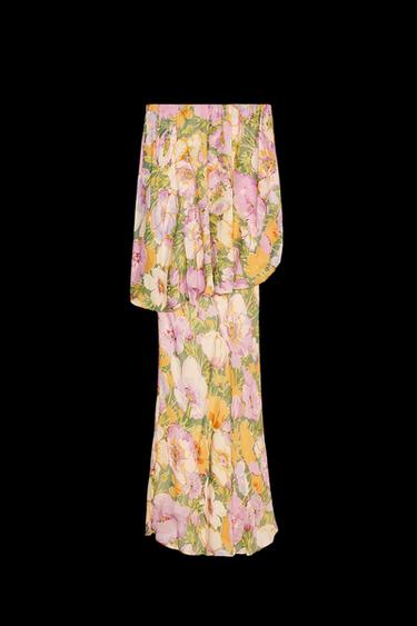 FLORAL PRINT DRESS - ZW COLLECTION LIMITED EDITION - Green by Zara - Image 0