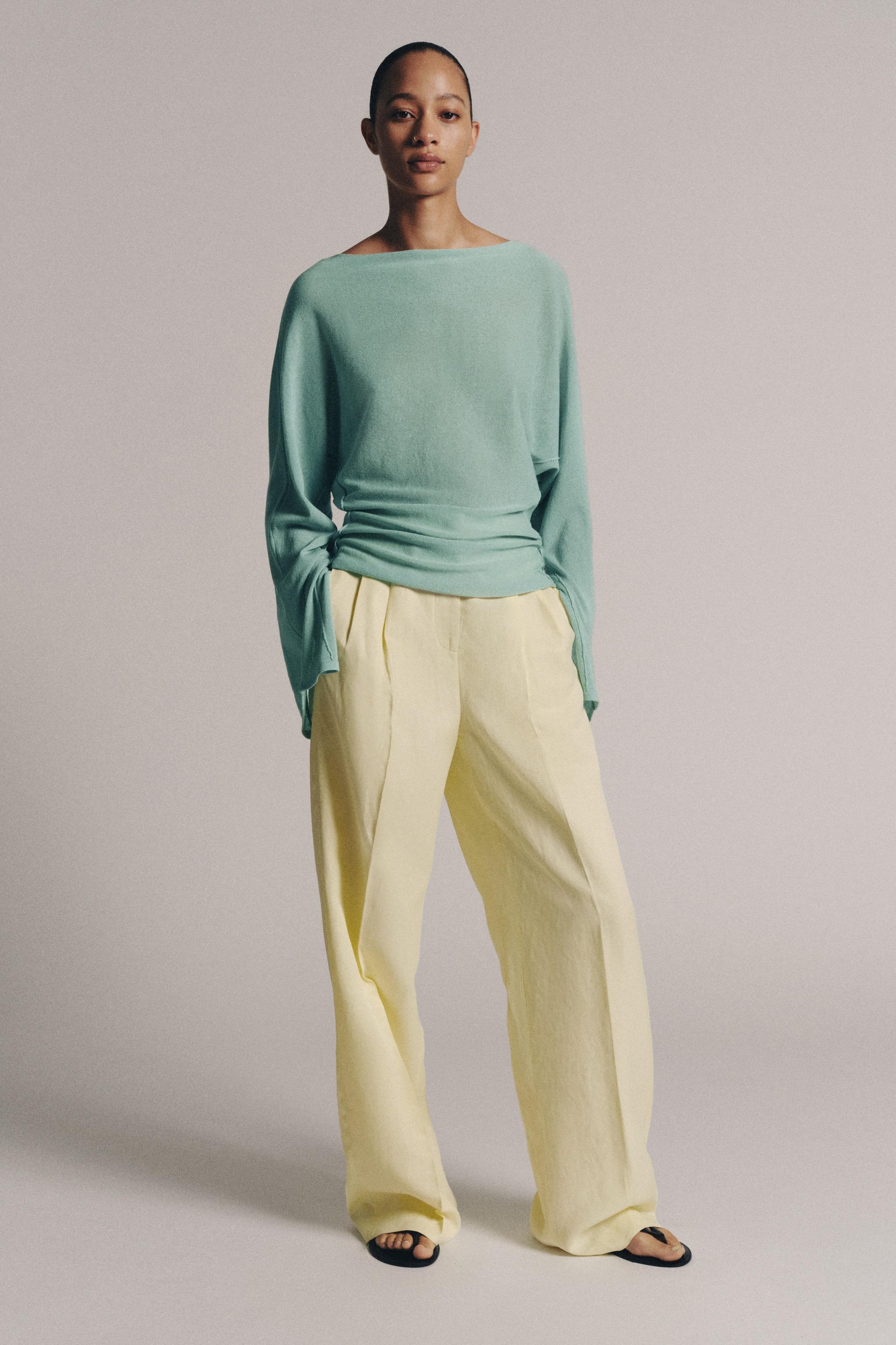 KNIT JUMPER WITH SLIT SLEEVES