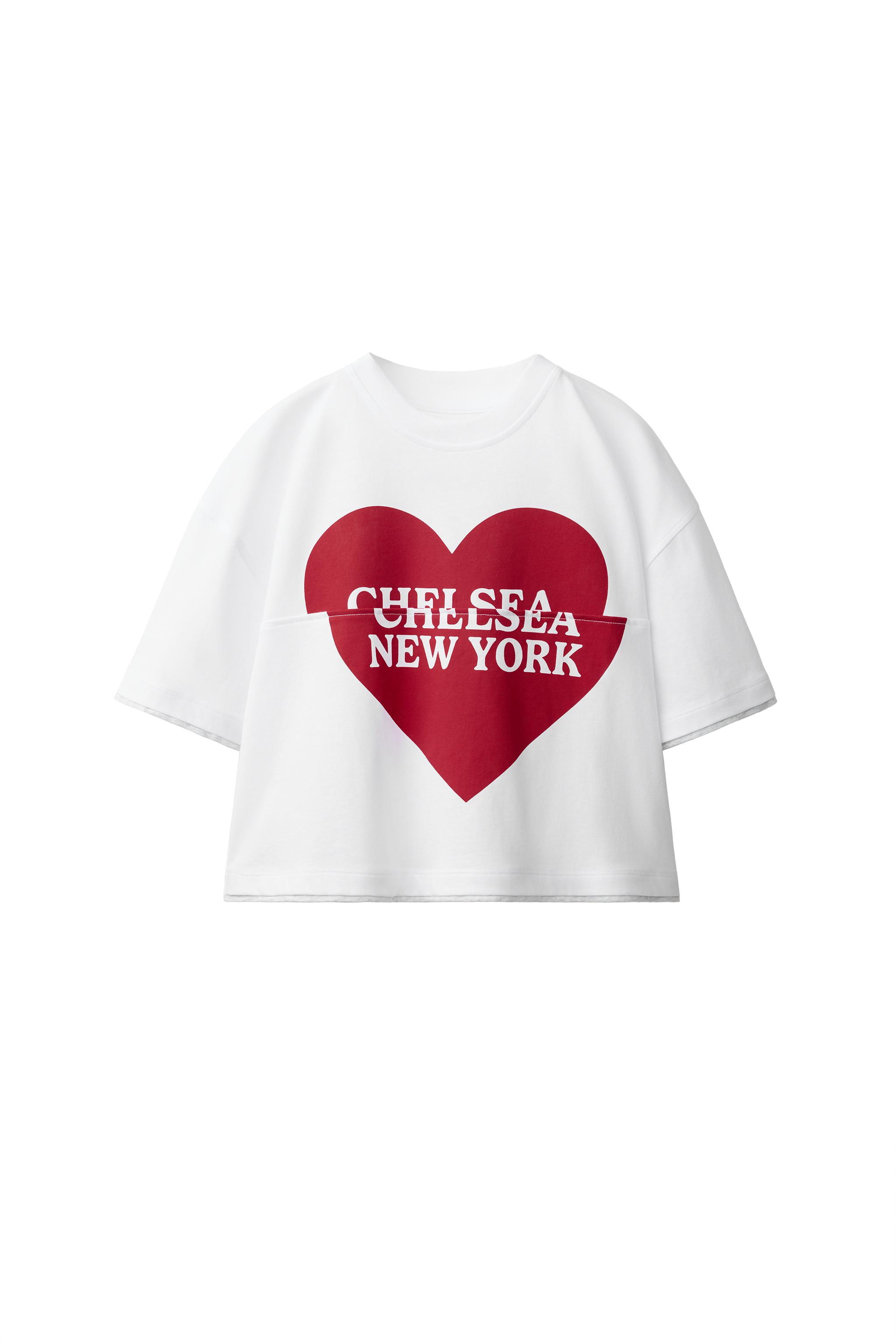 ハートプリントTシャツ - ホワイト | ZARA Japan / 日本