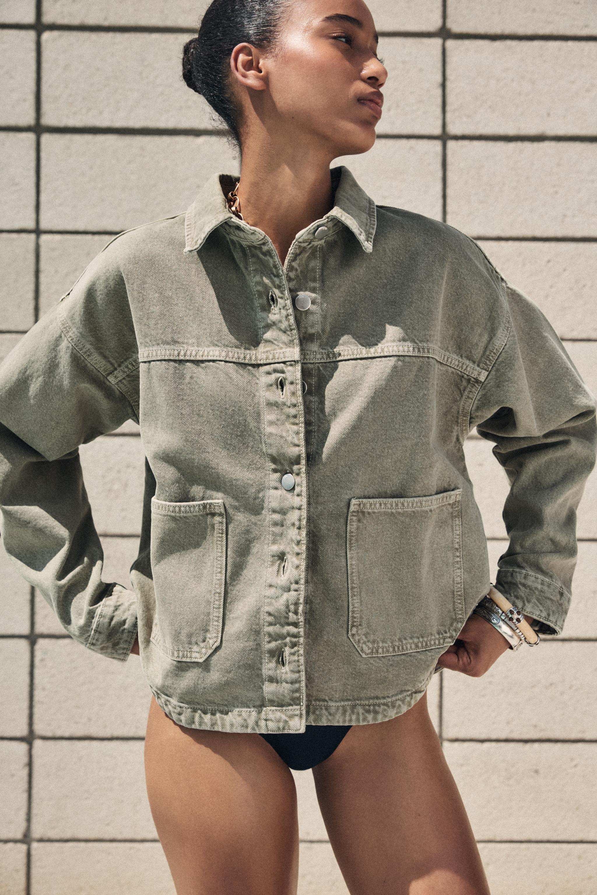 Chemise Jean Femme Zara Veste Chemise Femme Zara Vestes En Jean