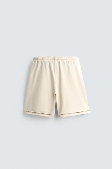 SHORT CONFORT À JOURS - Blanc cassé de Zara - Image 6