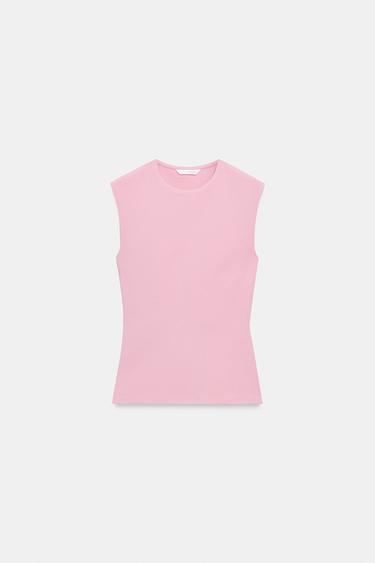 SLEEVELESS TOP - Dusty pink by Zara - Image 3