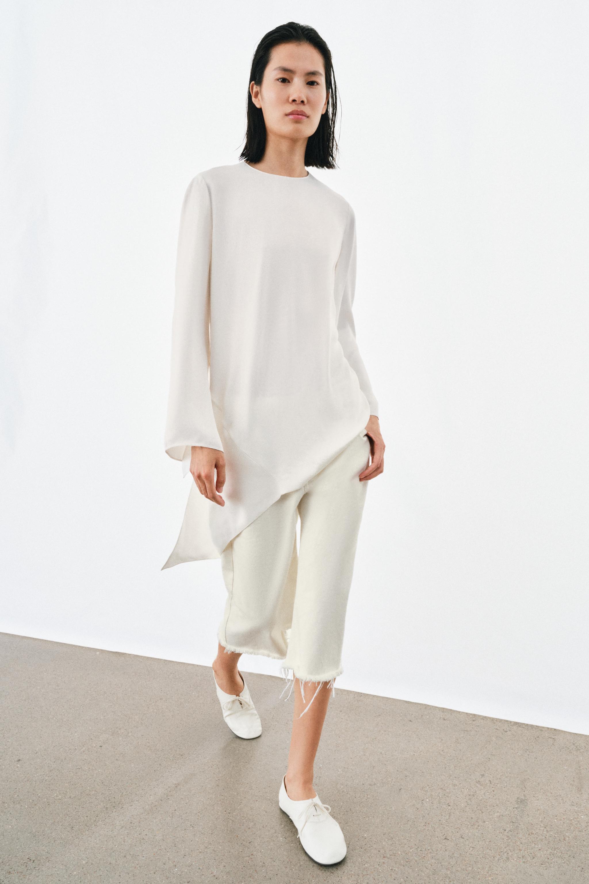 TOP ASYMÉTRIQUE SATINÉ ZW COLLECTION