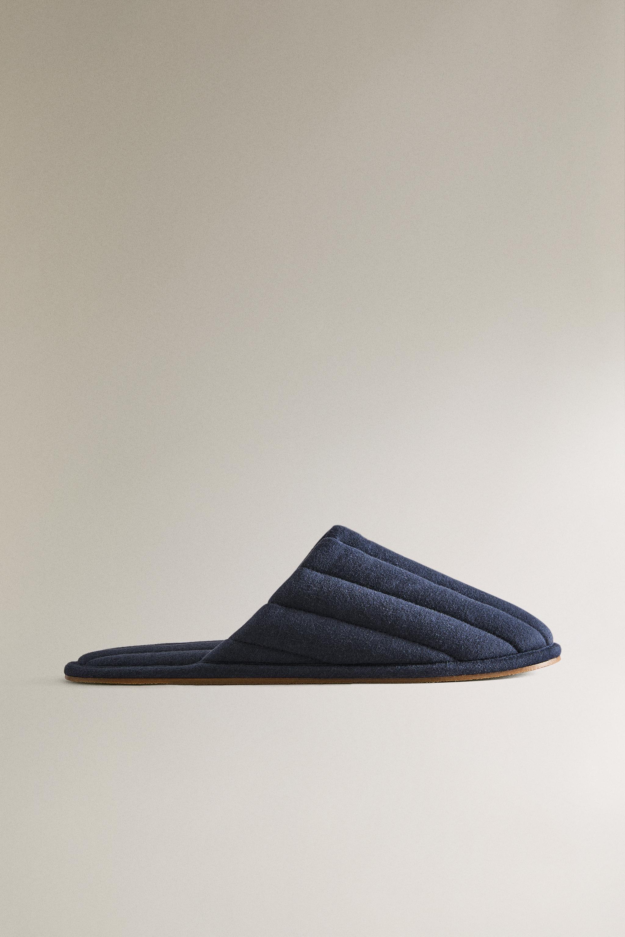 QUILTED MULE SLIPPERS