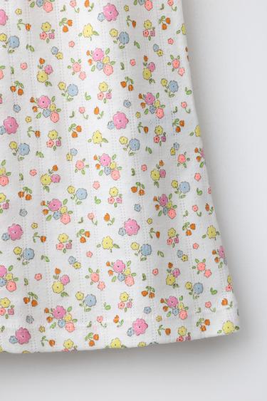 6-14 ANS/ CHEMISE DE NUIT IMPRIMÉ FLEURI - Écru de Zara - Image 3
