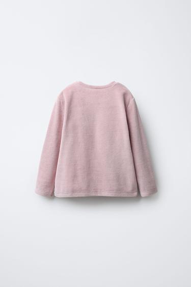 2-6 YEARS/ VELVET HEART FLOWER PYJAMAS - Dusty pink by Zara - Image 2