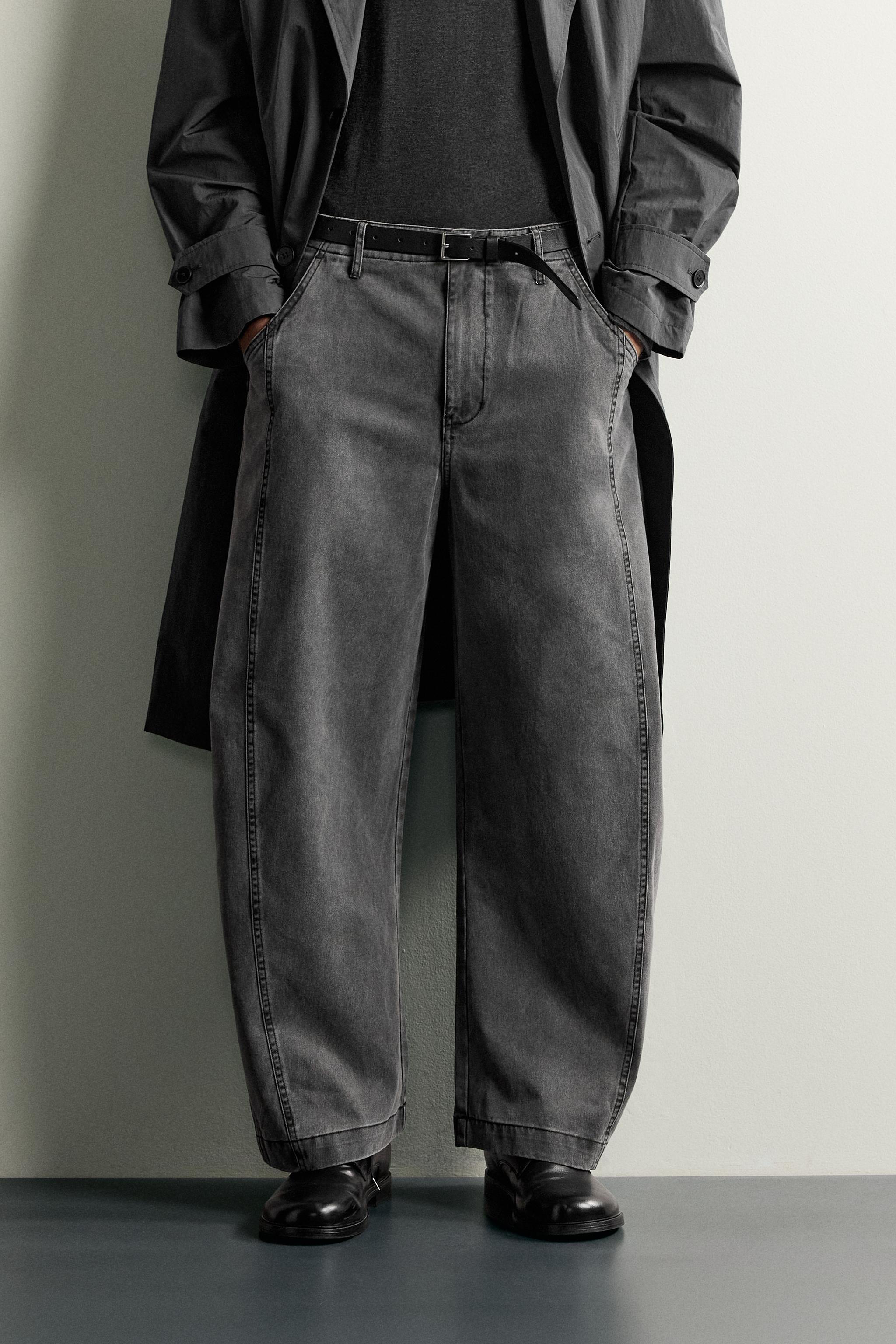 SEAMED BALLOON FIT PANTS