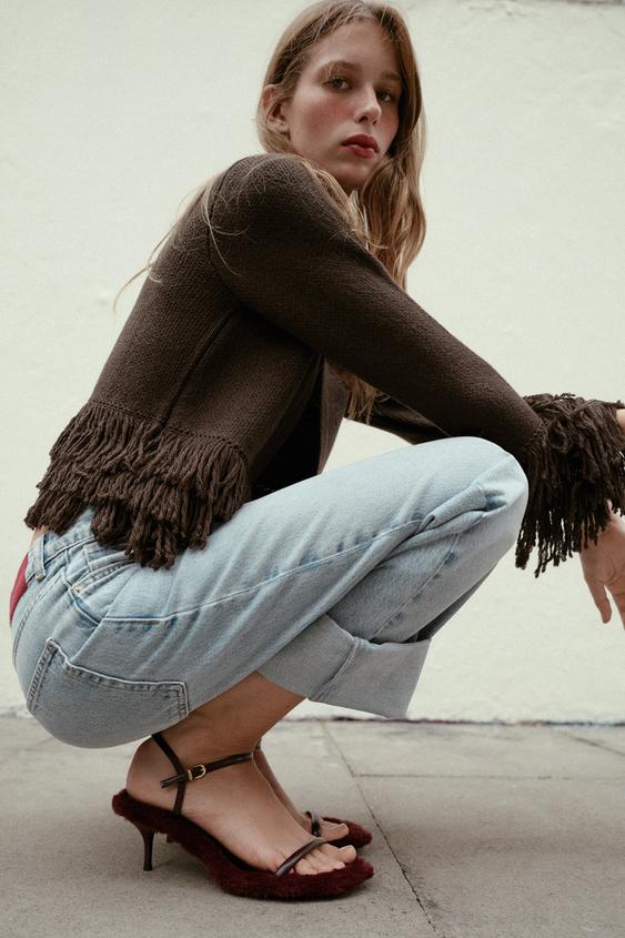 Jeans Tacchi Zara Lacci Décolleté Scarpe Primadonna Blu Decollete