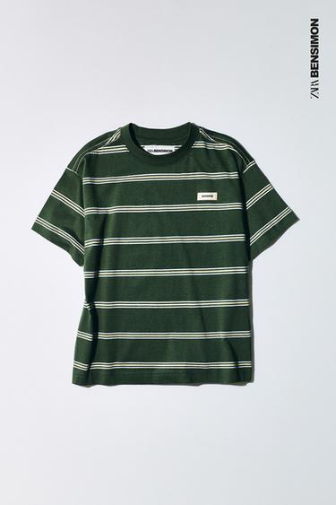 STRIPED T-SHIRT BENSIMON ® X ZARA - Green by Zara