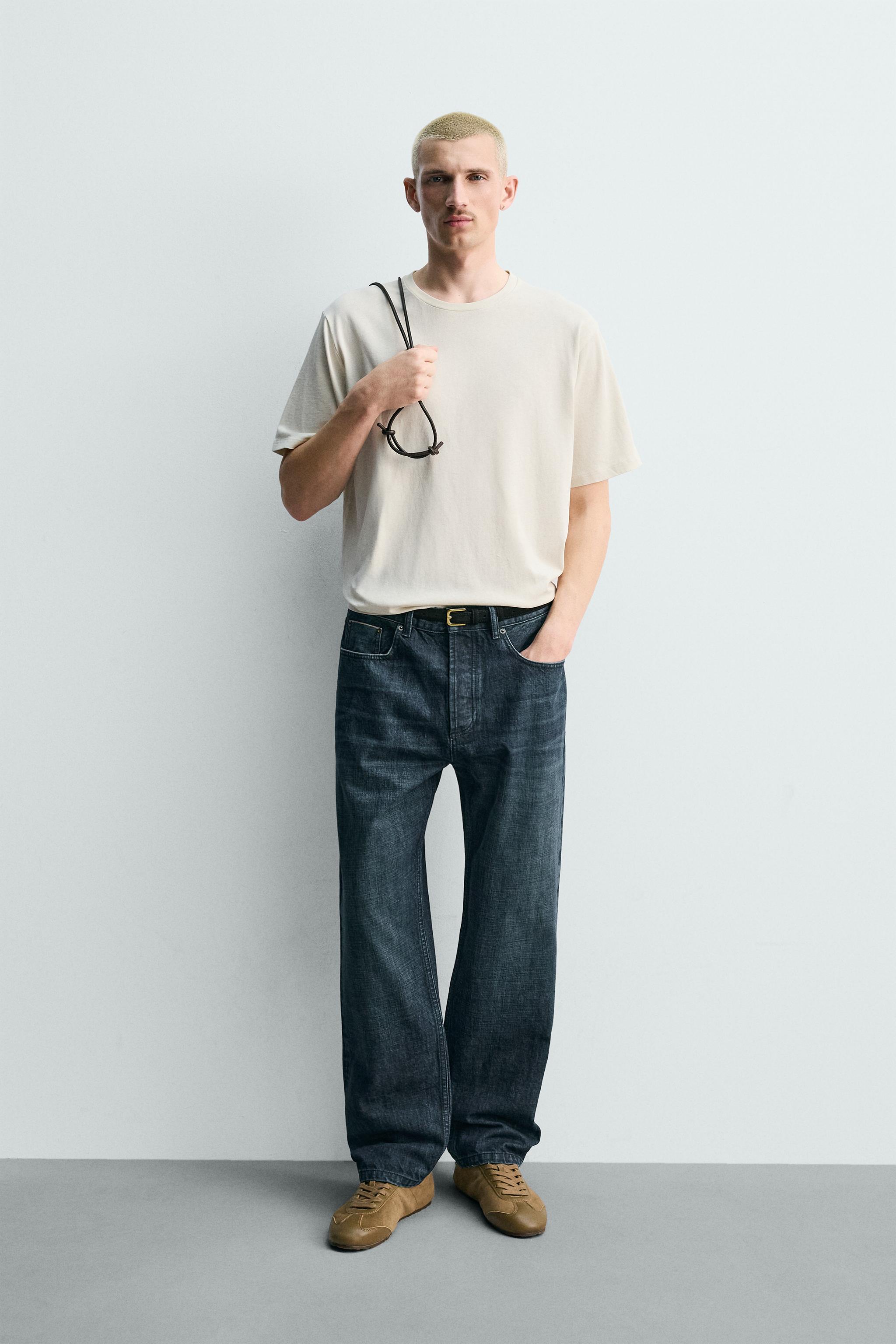 T-SHIRT REGULAR FIT EN COTON MÉLANGÉ