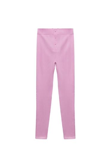 SEAMLESS LEGGINGS WITH BUTTONS