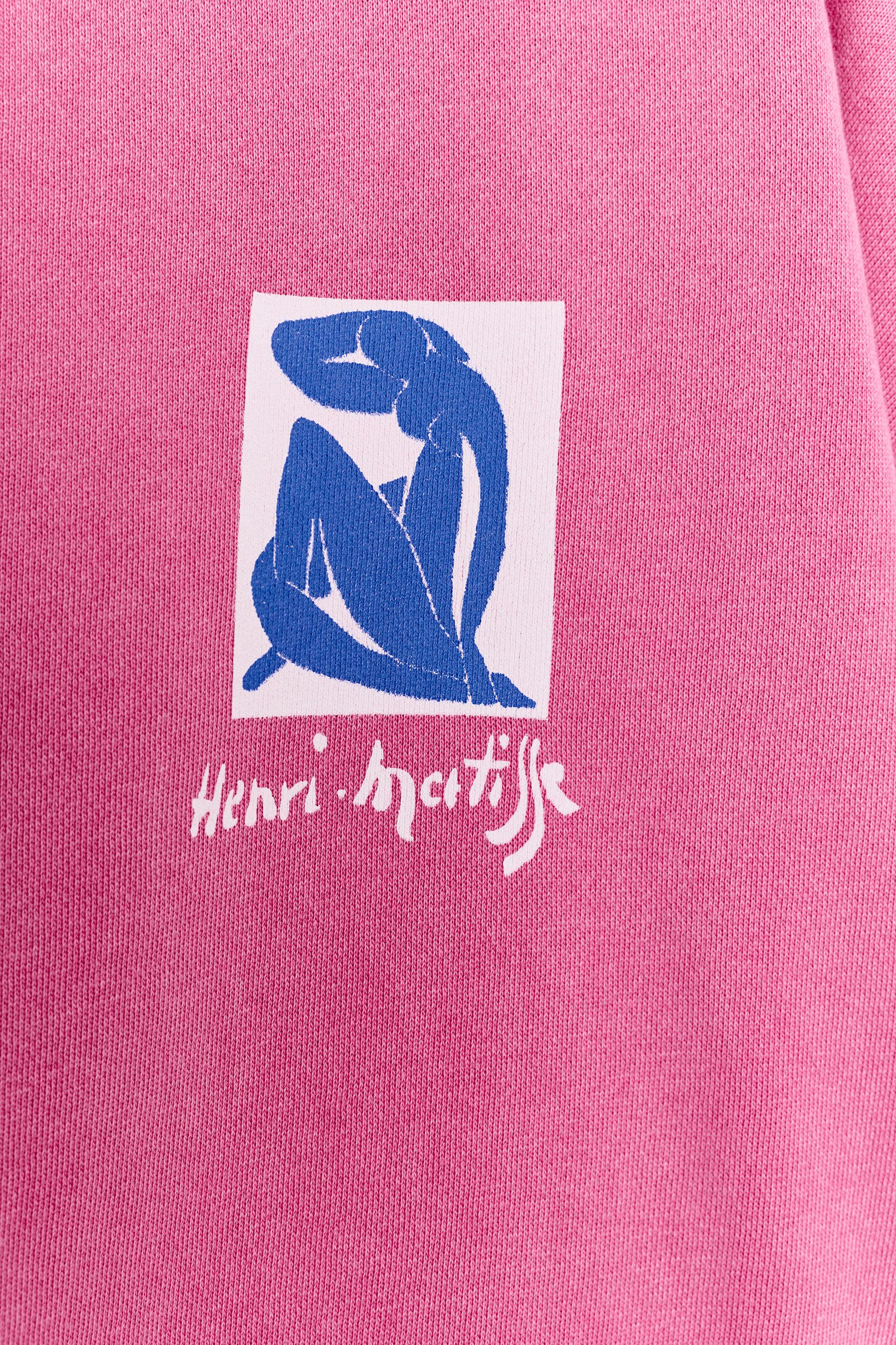 Женские худи Zara HENRI MATISSE WASHED SWEATSHIRT — фото 6