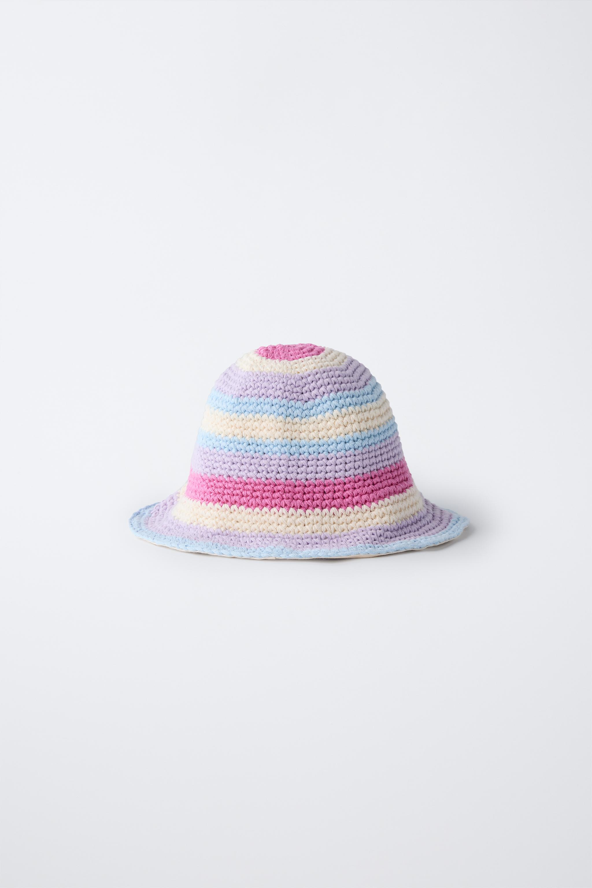 CROCHET KNIT BUCKET HAT
