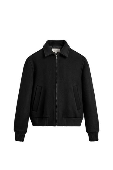 WOOL - CASHMERE MANTECO ® JACKET - Black by Zara