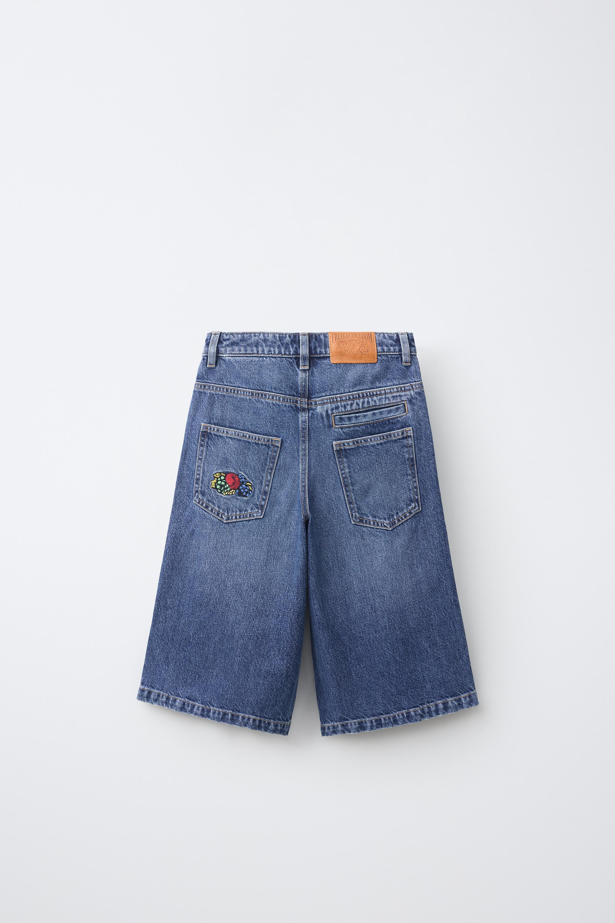BERMUDA LONGUE EN DENIM FRUIT OF THE LOOM™