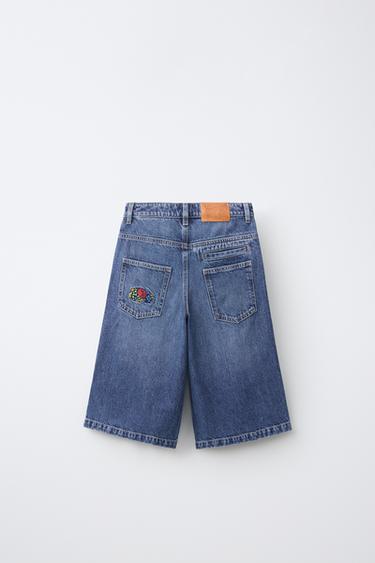 FRUIT OF THE LOOM™ LONG DENIM BERMUDA SHORTS — Blue 2