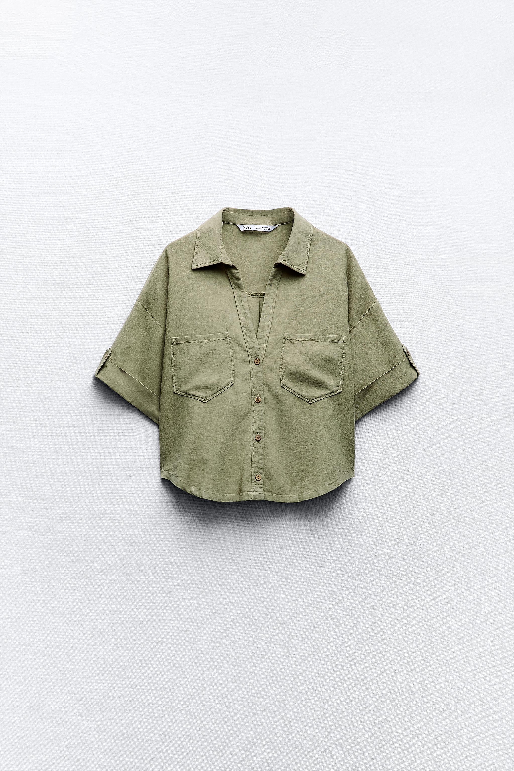 Women's green outlet button up shirt