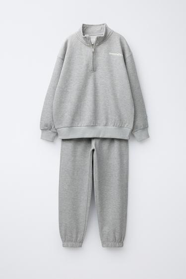 ENSEMBLE SWEAT-SHIRT ET PANTALON JOGGER - Gris de Zara