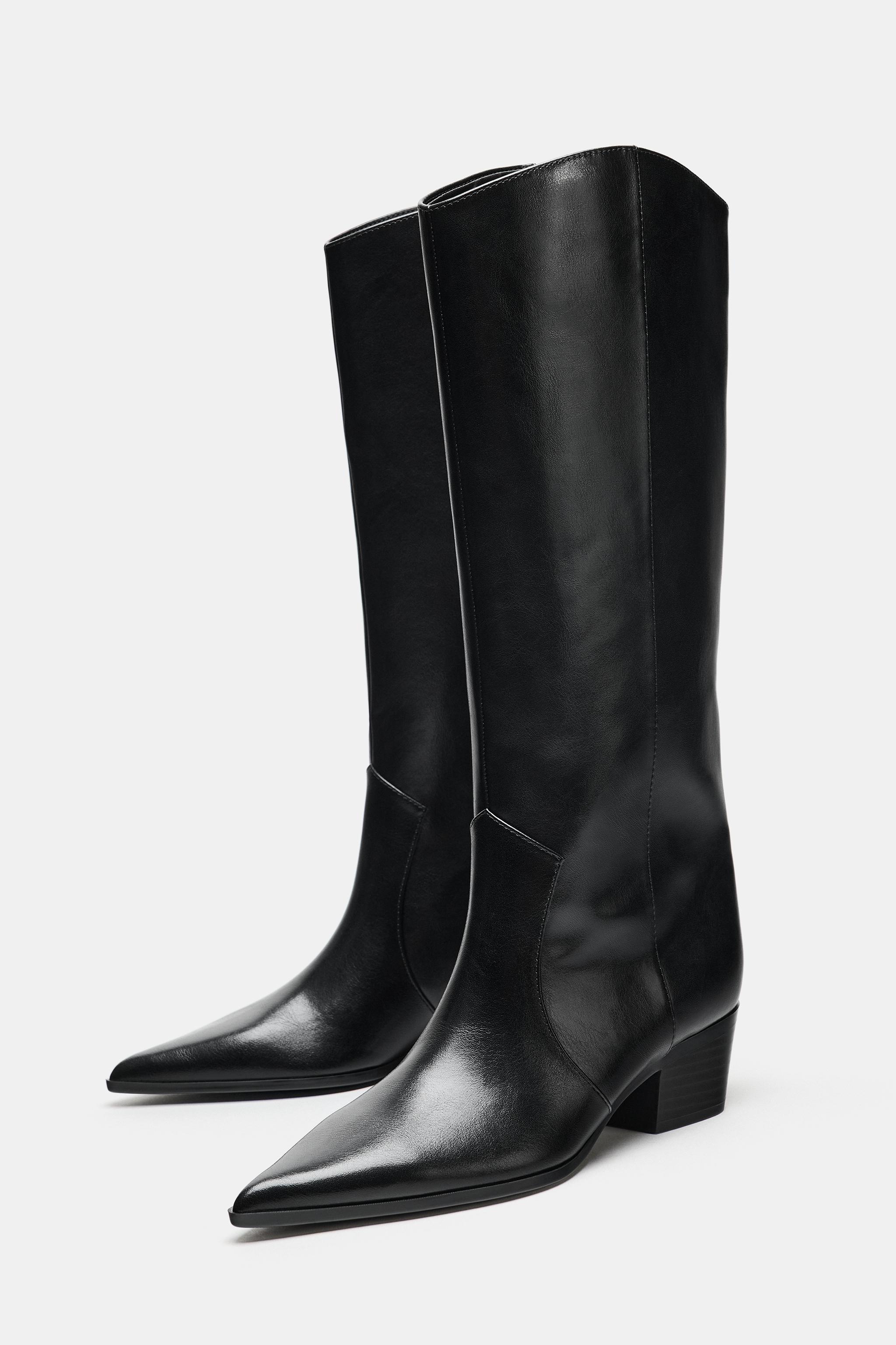 COWBOY HEELED BOOTS