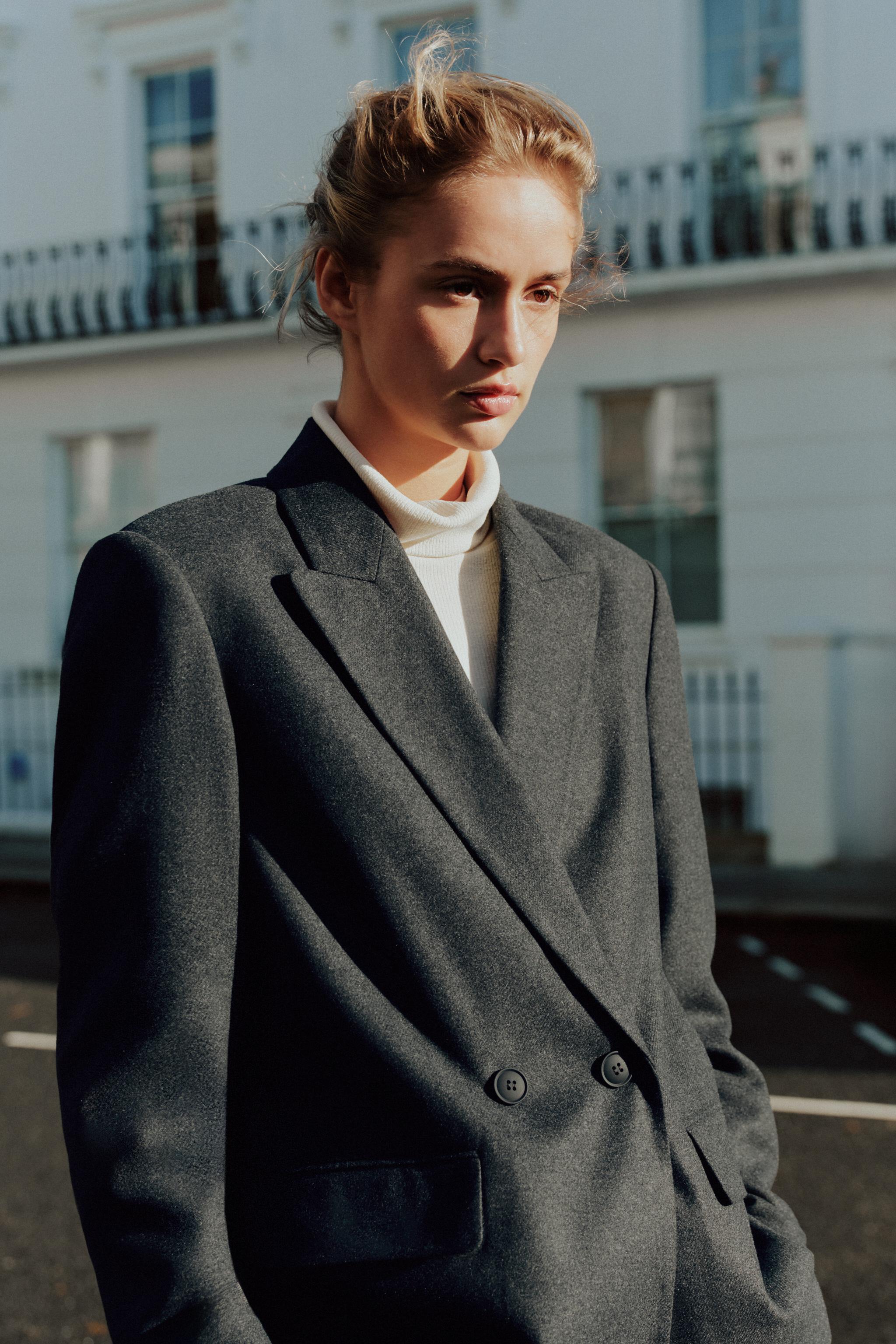 Oversized Double-Breasted Blazer by Zara