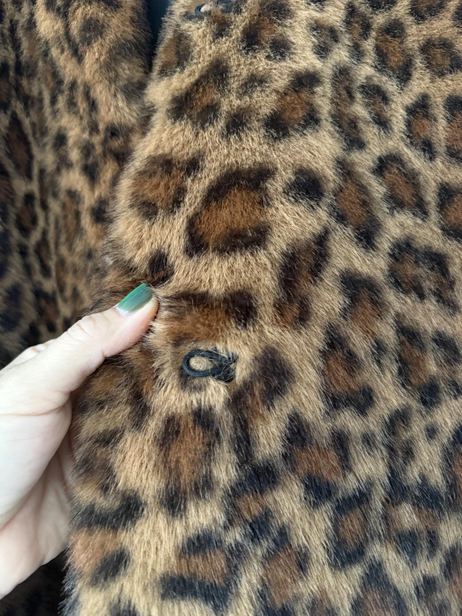 FAUX FUR ANIMAL PRINT COAT SECOND HAND | Zara Preowned