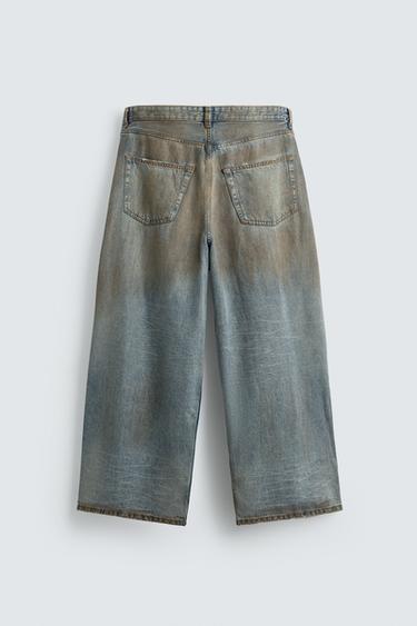 JEAN BAGGY FIT DÉLAVÉ EFFET VINTAGE - Bleu de Zara - Image 7