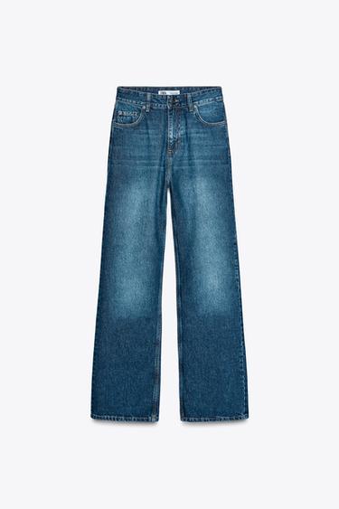 JEANS ZW COLLECTION RECTOS TIRO ALTO - Azul medio de Zara