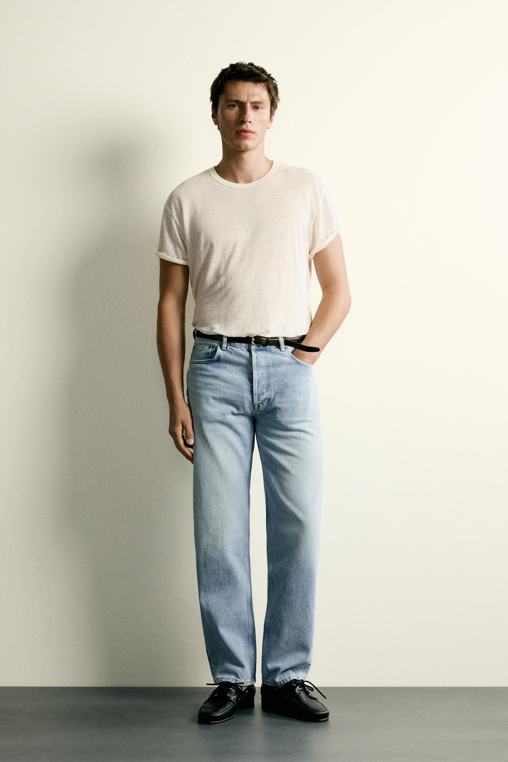STRAIGHT FIT JEANS - Blue | ZARA United States