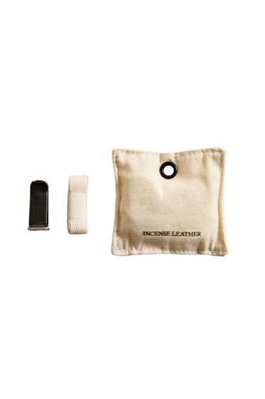INCENSE LEATHER CAR AIR FRESHENER - Bronze by Zara