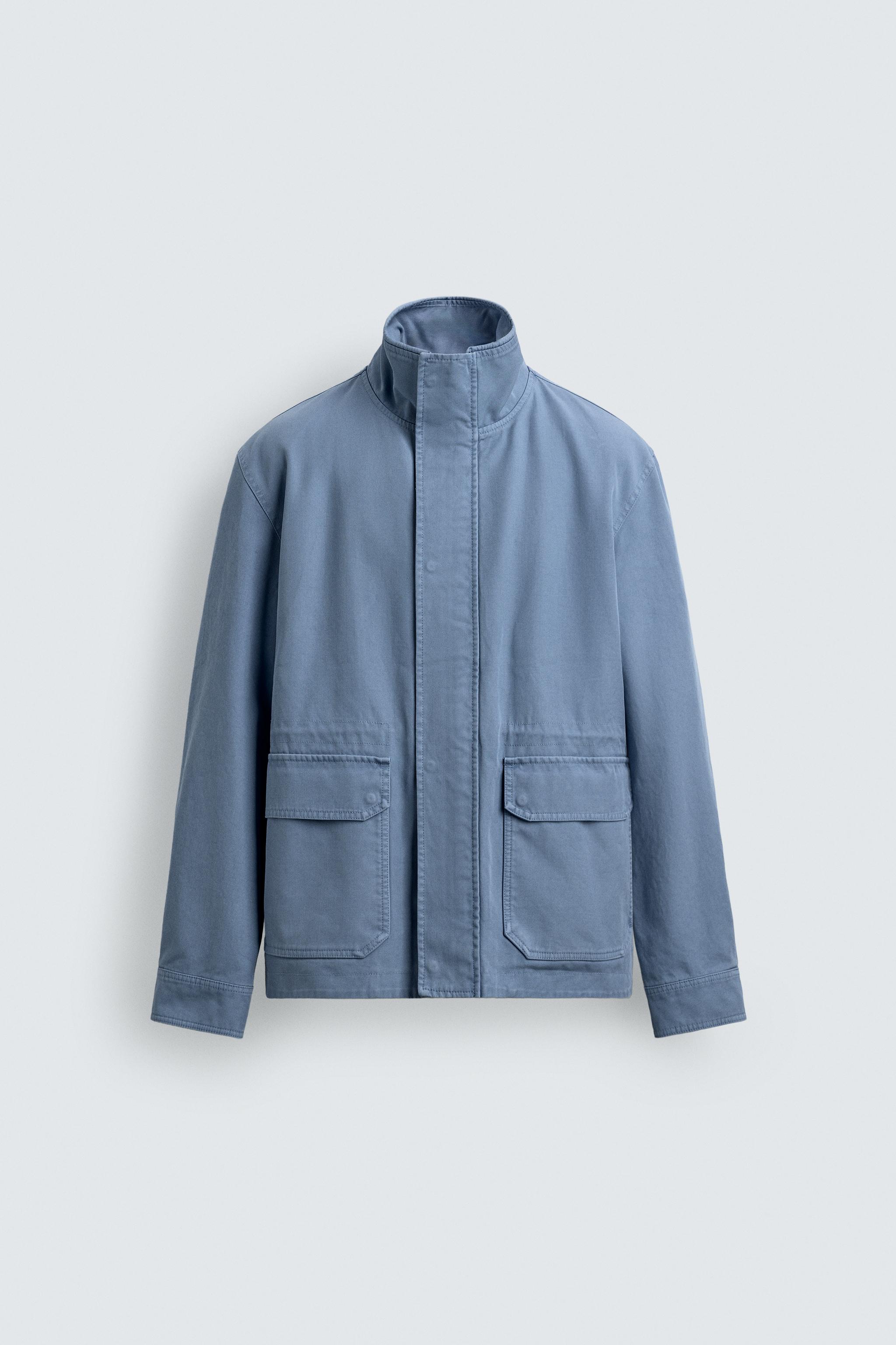 WASHED COTTON REGULAR FIT JACKET