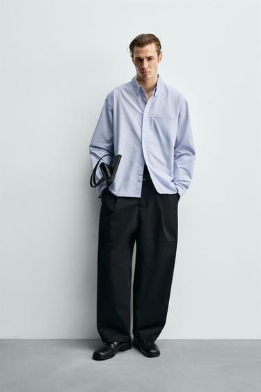 CAMISA RELAXED FIT OXFORD - Azul de Zara - Imagen 0